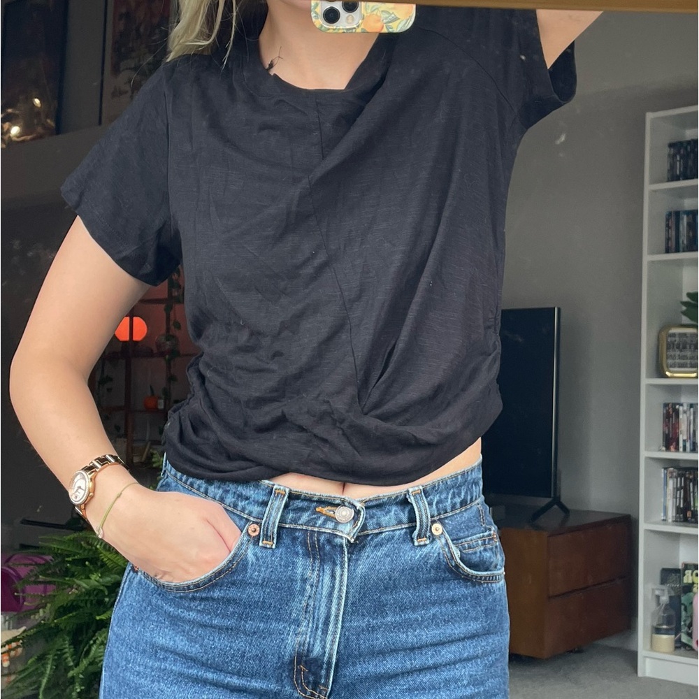 Black crop top